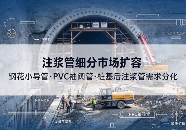 厦门注浆管细分市场扩容，隧道钢花小导管、PVC 袖阀管、桩基后注浆管需求分化